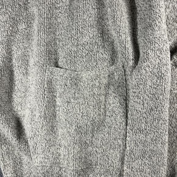 New Loft Textured Open Poncho Sweater OS One Size Neutral Minimal Heather Gray - Picture 4 of 5